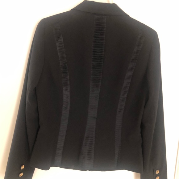 Gorgeous!Caché Black Tuxedo Pants Suit Pants Sz 6 Jacket SZ 10 (See Description) - Picture 5 of 14